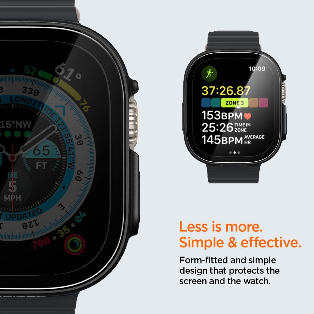 Spigen Thin Fit 360 Case for Apple Watch Ultra (49mm) - Black_7