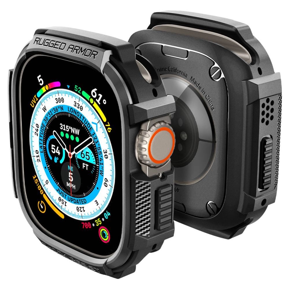 Spigen Rugged Armor Case for Apple Watch Ultra (49mm) - Matte Black_0