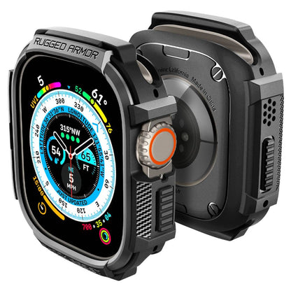 Spigen Rugged Armor Case for Apple Watch Ultra (49mm) - Matte Black_0