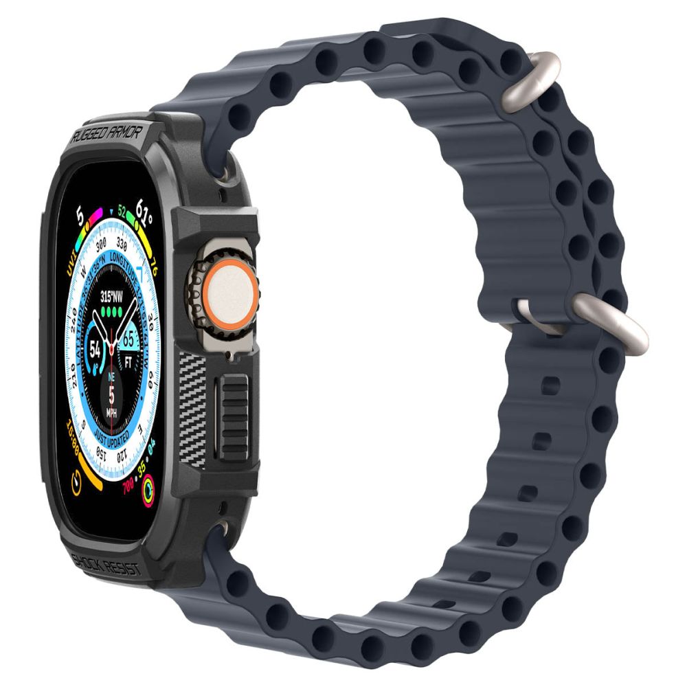 Spigen Rugged Armor Case for Apple Watch Ultra (49mm) - Matte Black_18