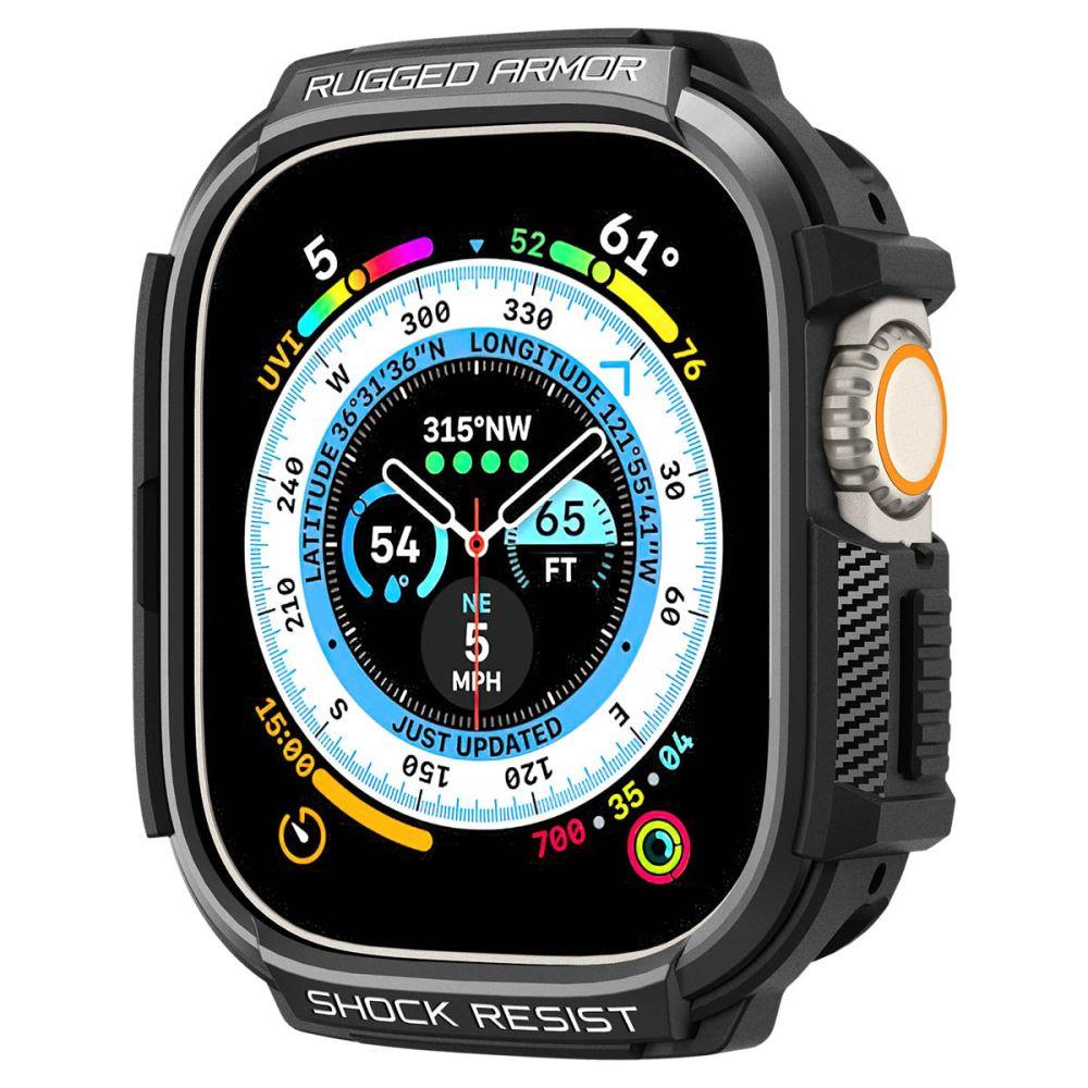 Spigen Rugged Armor Case for Apple Watch Ultra (49mm) - Matte Black_15