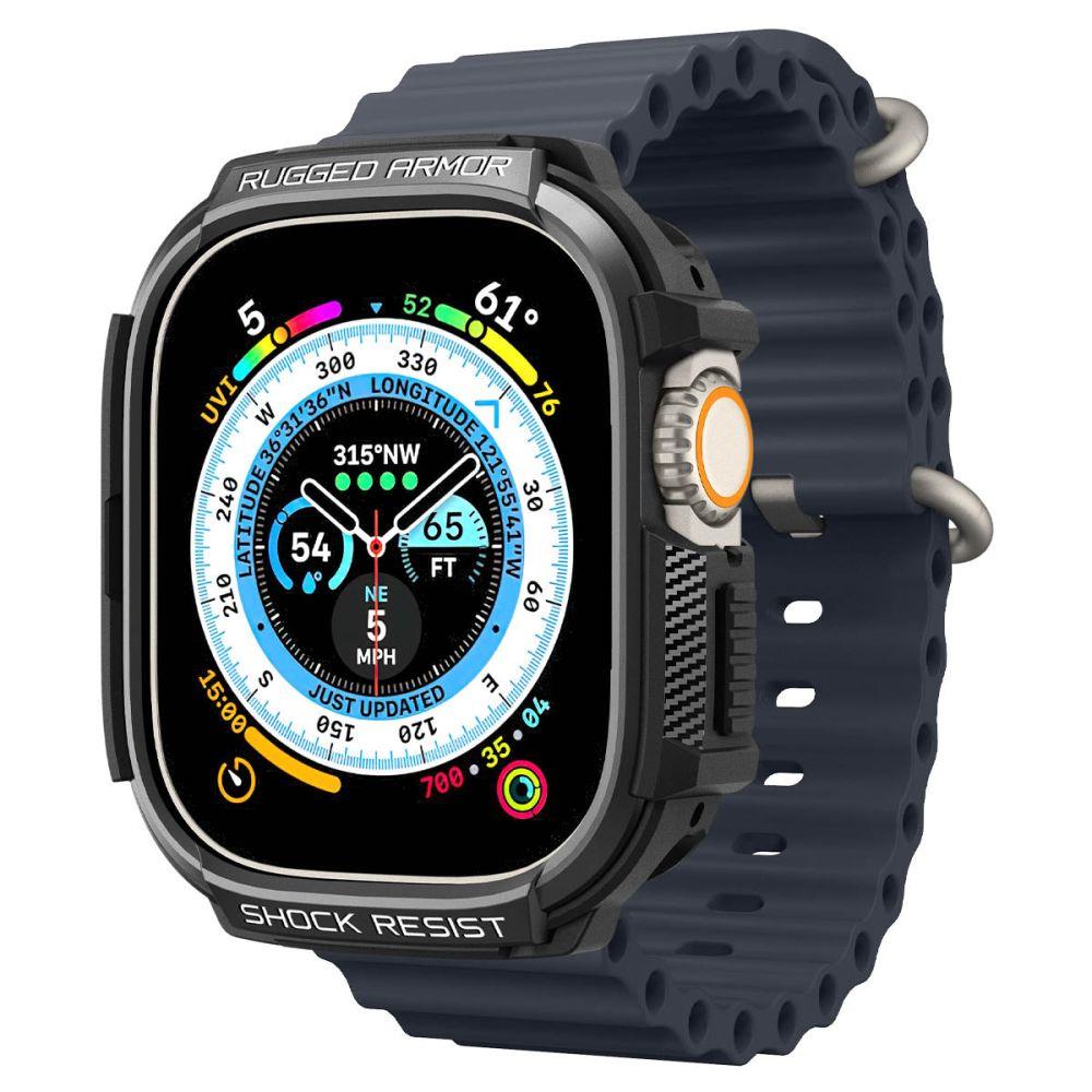 Spigen Rugged Armor Case for Apple Watch Ultra (49mm) - Matte Black_8