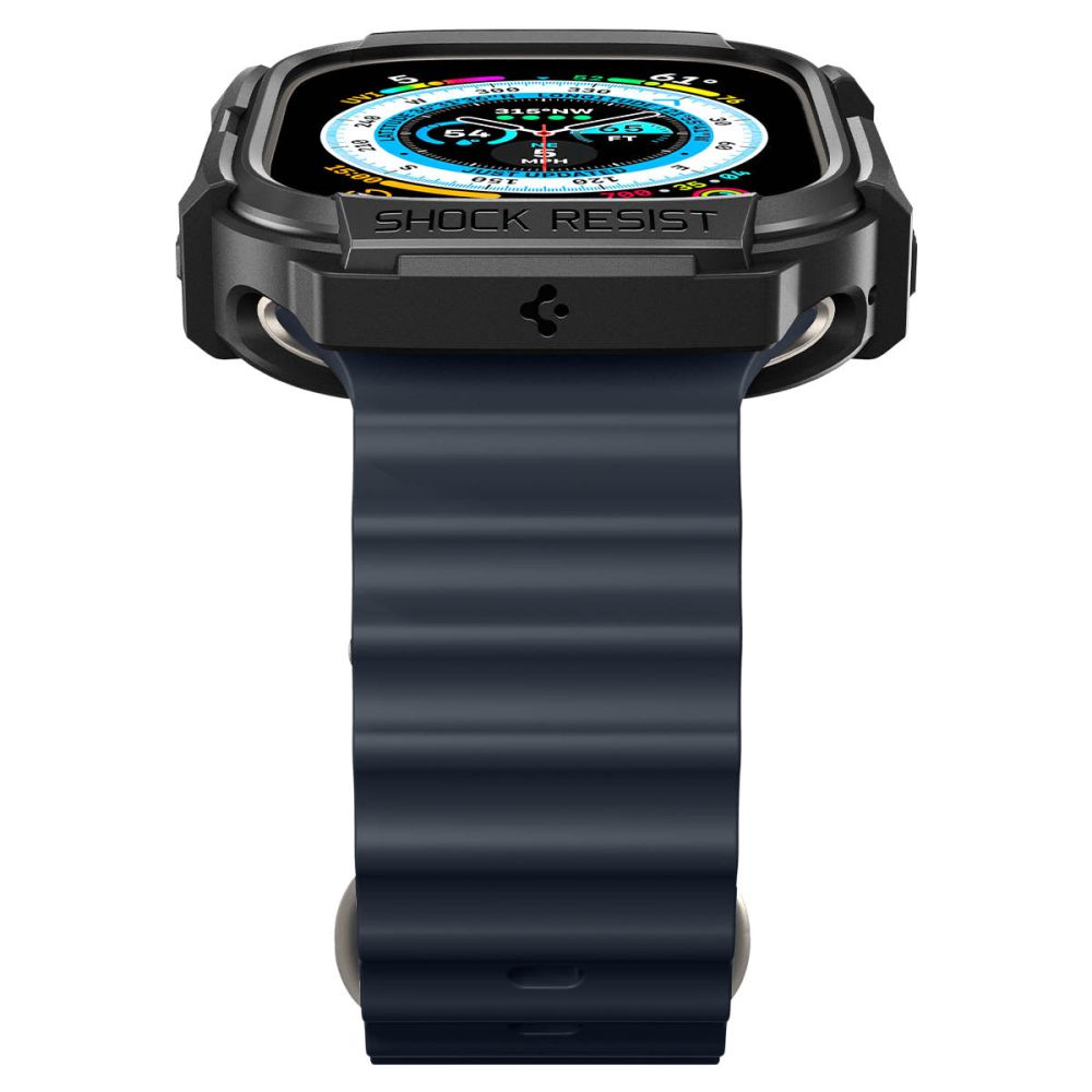 Spigen Rugged Armor Case for Apple Watch Ultra (49mm) - Matte Black_4