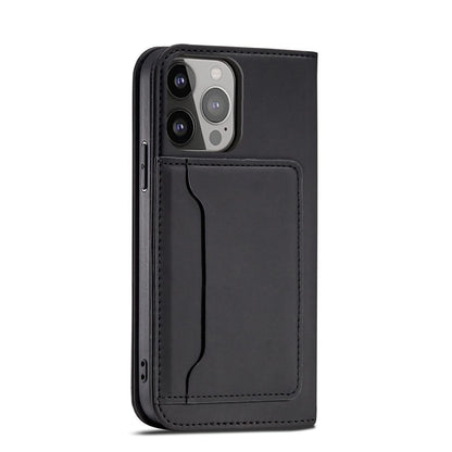 Magnet Card Case for Samsung Galaxy S23+ flip cover wallet stand black_10