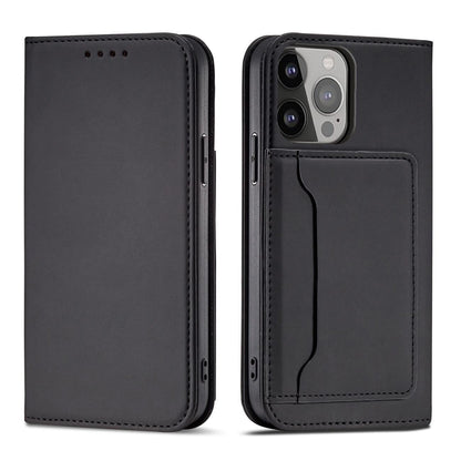 Magnet Card Case for Samsung Galaxy S23+ flip cover wallet stand black_0