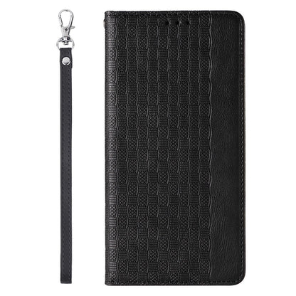 Magnet Strap Case for Samsung Galaxy S23+ Flip Wallet Mini Lanyard Stand Black_4