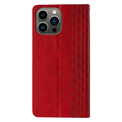 Magnet Strap Case for Samsung Galaxy S23+ Flip Wallet Mini Lanyard Stand red_5