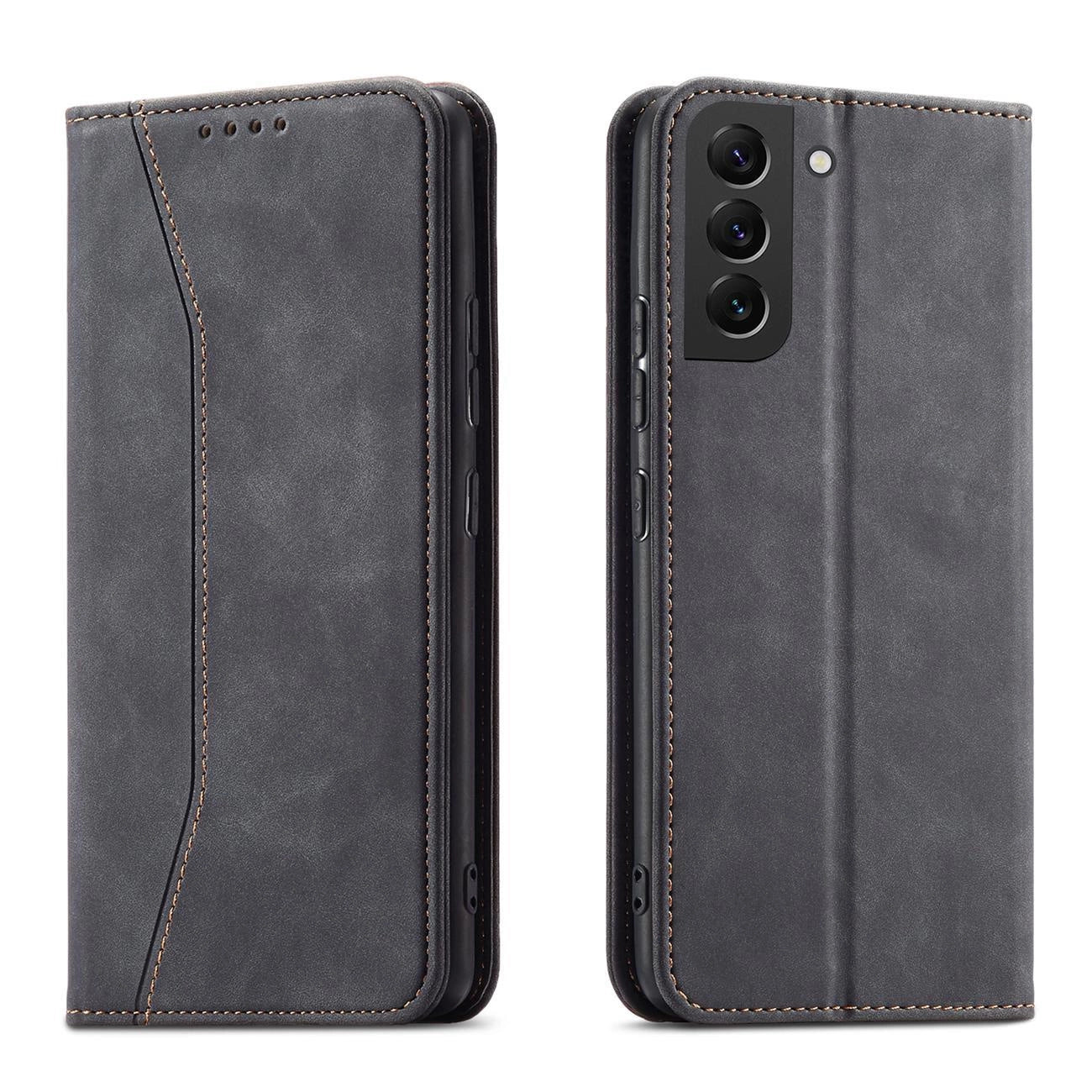 Magnet Fancy Case for Samsung Galaxy S23+ flip cover wallet stand black_0