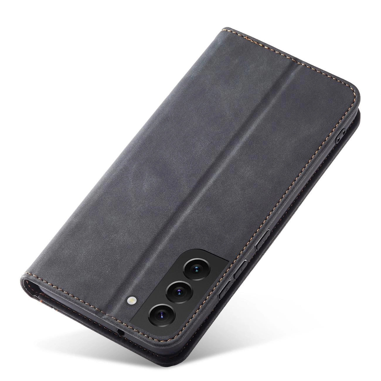 Magnet Fancy Case for Samsung Galaxy S23+ flip cover wallet stand black_4