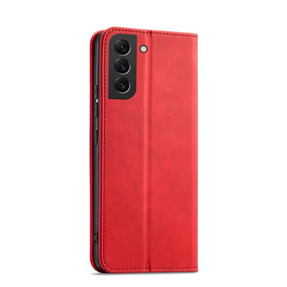Magnet Fancy Case for Samsung Galaxy S23+ flip cover wallet stand red_2