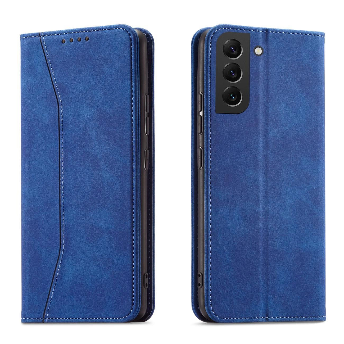 Magnet Fancy Case for Samsung Galaxy S23 Ultra Cover with Flip Wallet Stand Blue_0
