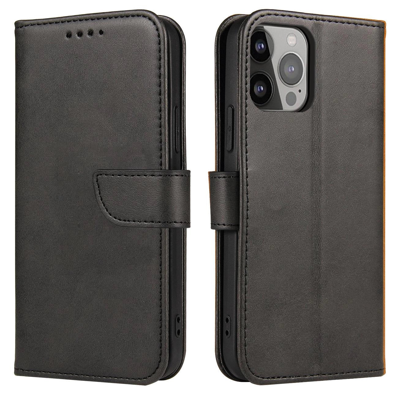Magnet Case cover for TCL 30 5G flip cover wallet stand black_0
