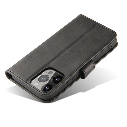 Magnet Case case for Vivo V25 flip cover wallet stand black_4