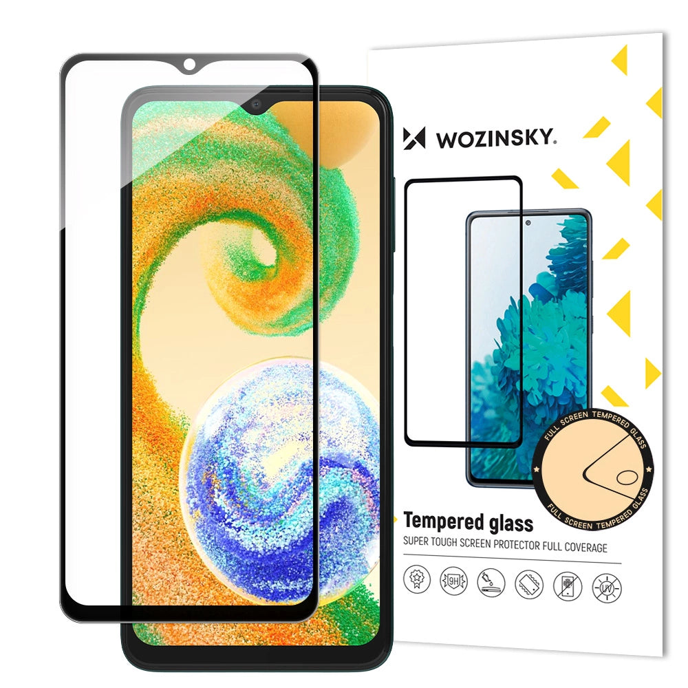 Wozinsky Full Glue Tempered Glass Tempered Glass For Samsung Galaxy A04s 9H Full Screen Protector With Black Frame_0