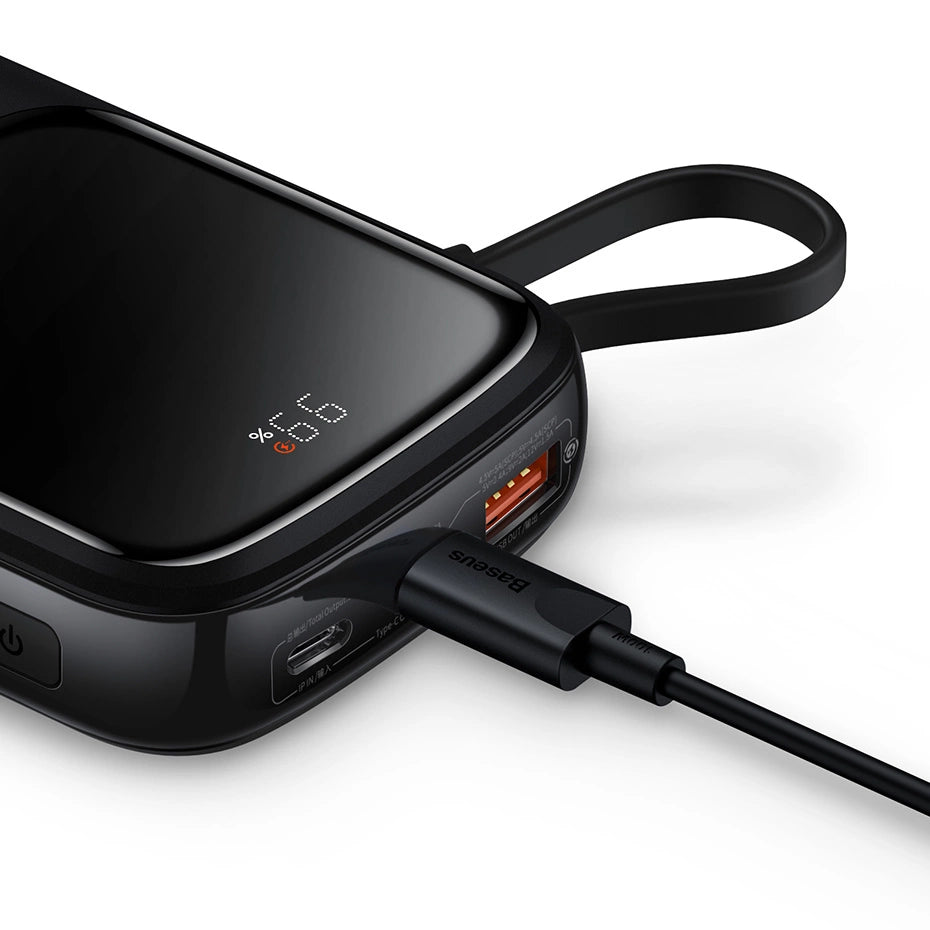 Powerbank 10000mAh 20W Baseus Qpow Pro Overseas Edition + USB C 3A Cable - Black_14