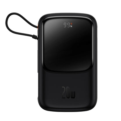 Powerbank 10000mAh 20W Baseus Qpow Pro Overseas Edition + USB C 3A Cable - Black_8