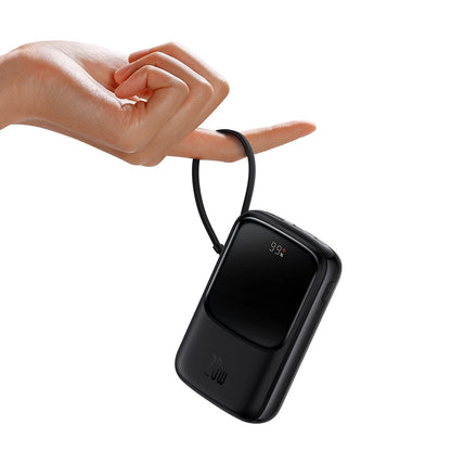 Powerbank 10000mAh 20W Baseus Qpow Pro Overseas Edition + USB C 3A Cable - Black_16