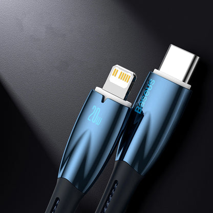 Baseus Glimmer Series Fast Charging Cable USB-A - USB-C 100W 480Mbps 1m Black_21
