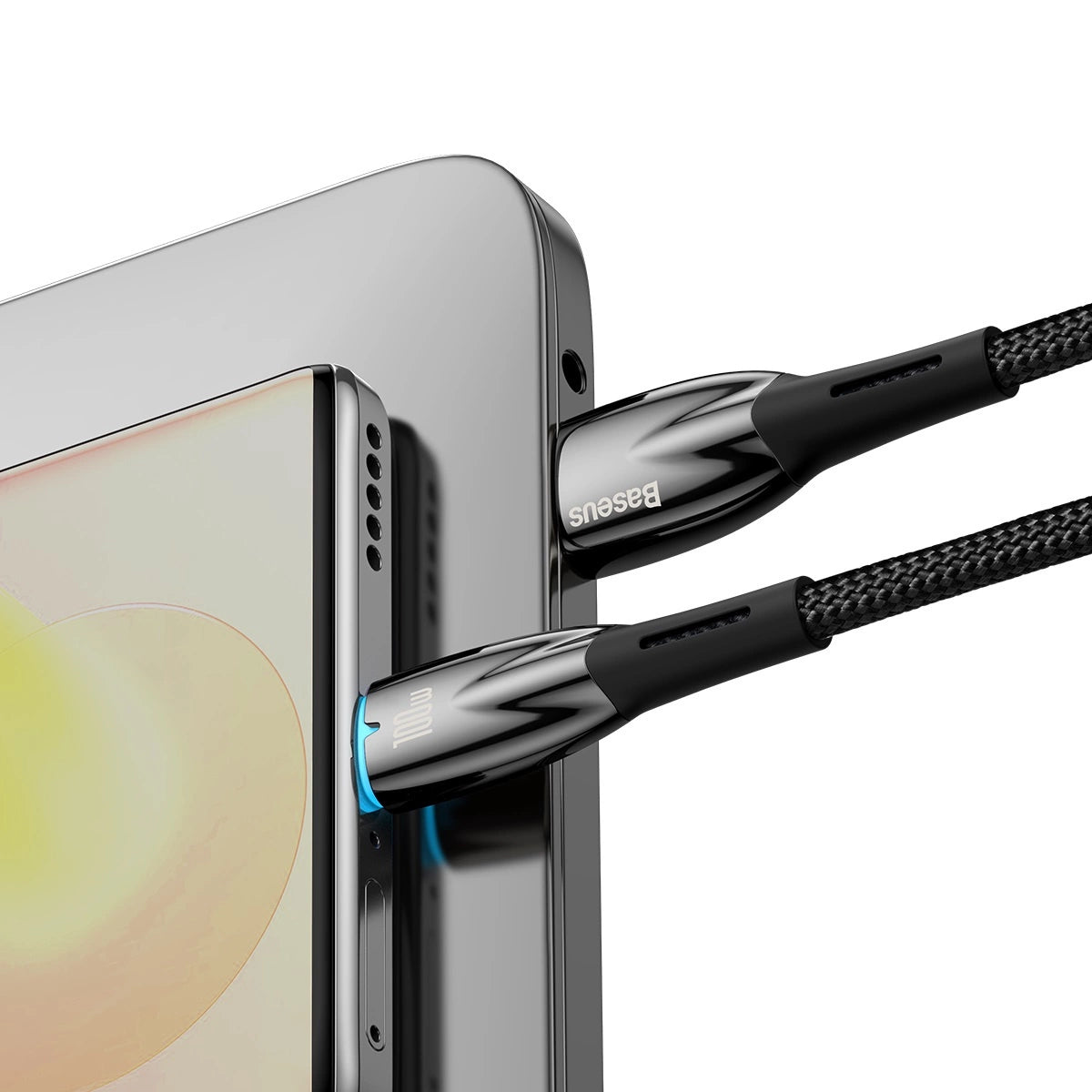 Baseus Glimmer Series Fast Charging Cable USB-A - USB-C 100W 480Mbps 1m Black_14