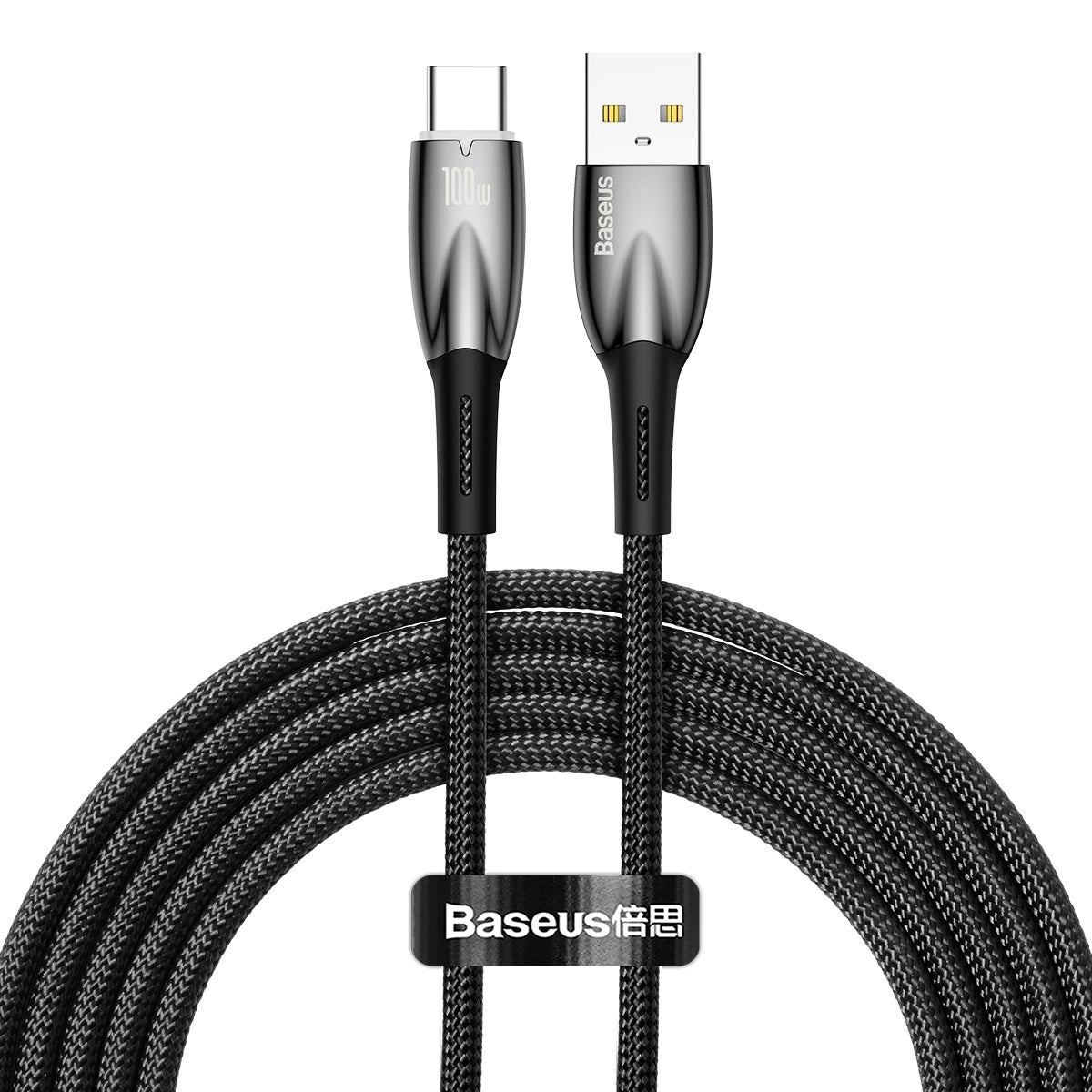 Baseus Glimmer Series Fast Charging Cable USB-A - USB-C 100W 480Mbps 2m black_0