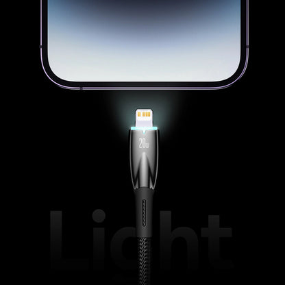 Baseus Glimmer Series Fast Charging Cable USB-A - USB-C 100W 480Mbps 2m black_17