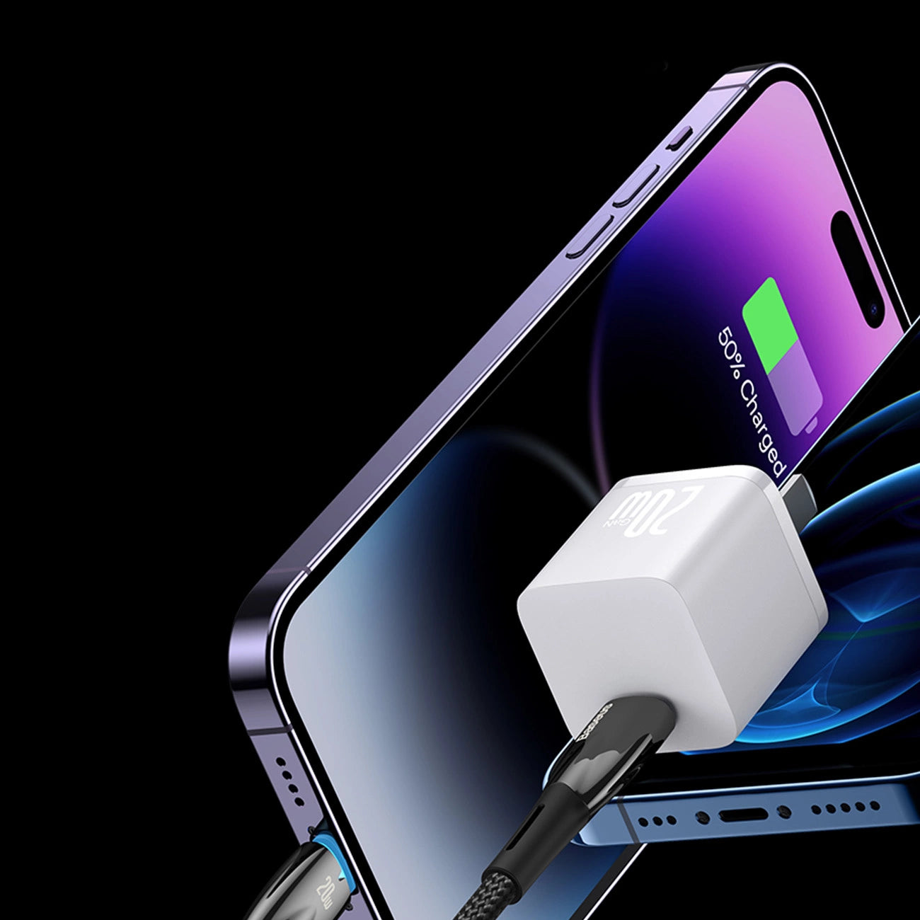 Baseus CADH000802 USB-C - USB-C PD cable 100W 5A 480Mb/s 2m - white_20