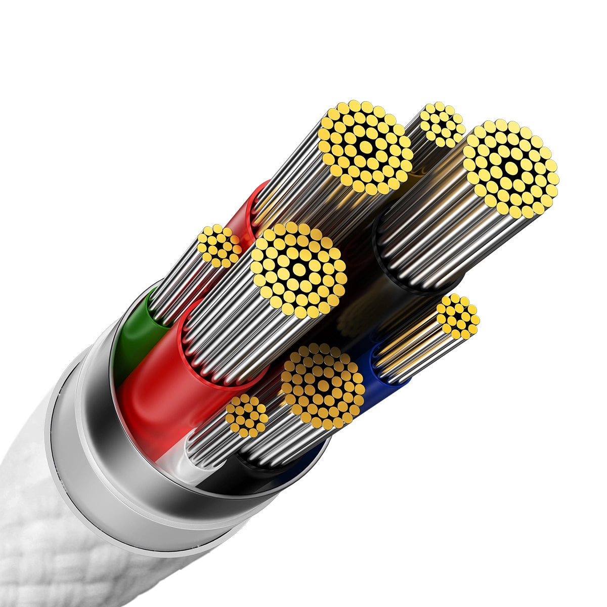 Baseus CADH000802 USB-C - USB-C PD cable 100W 5A 480Mb/s 2m - white_6