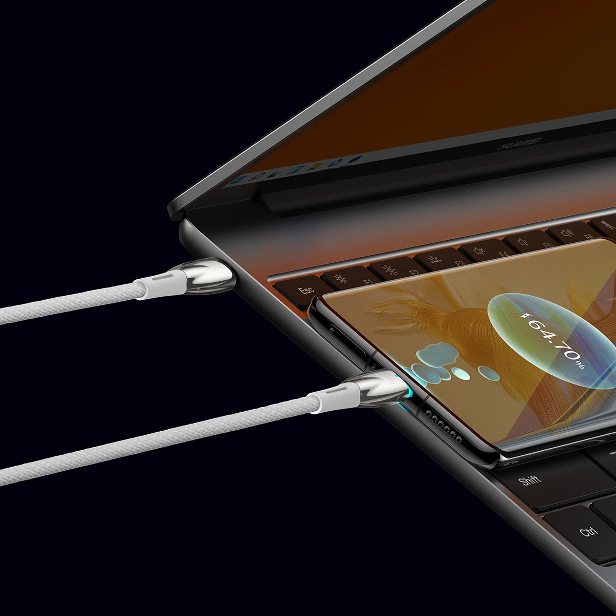 Baseus CADH000802 USB-C - USB-C PD cable 100W 5A 480Mb/s 2m - white_9