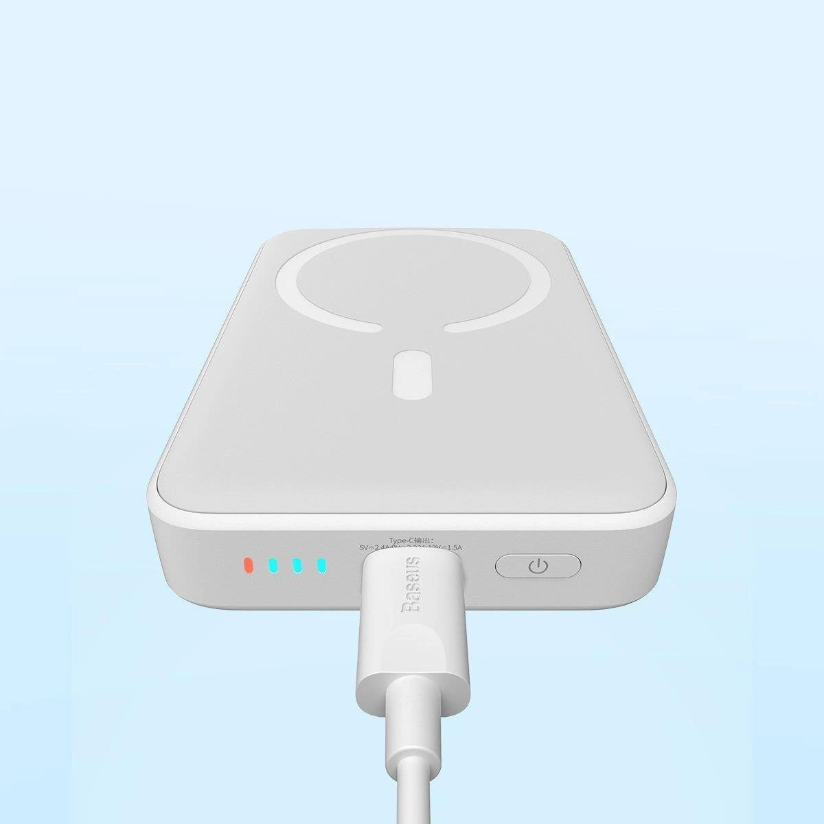 Powerbank Baseus Magnetic, 10000mAh, USB-C 20W, MagSafe (white)_22