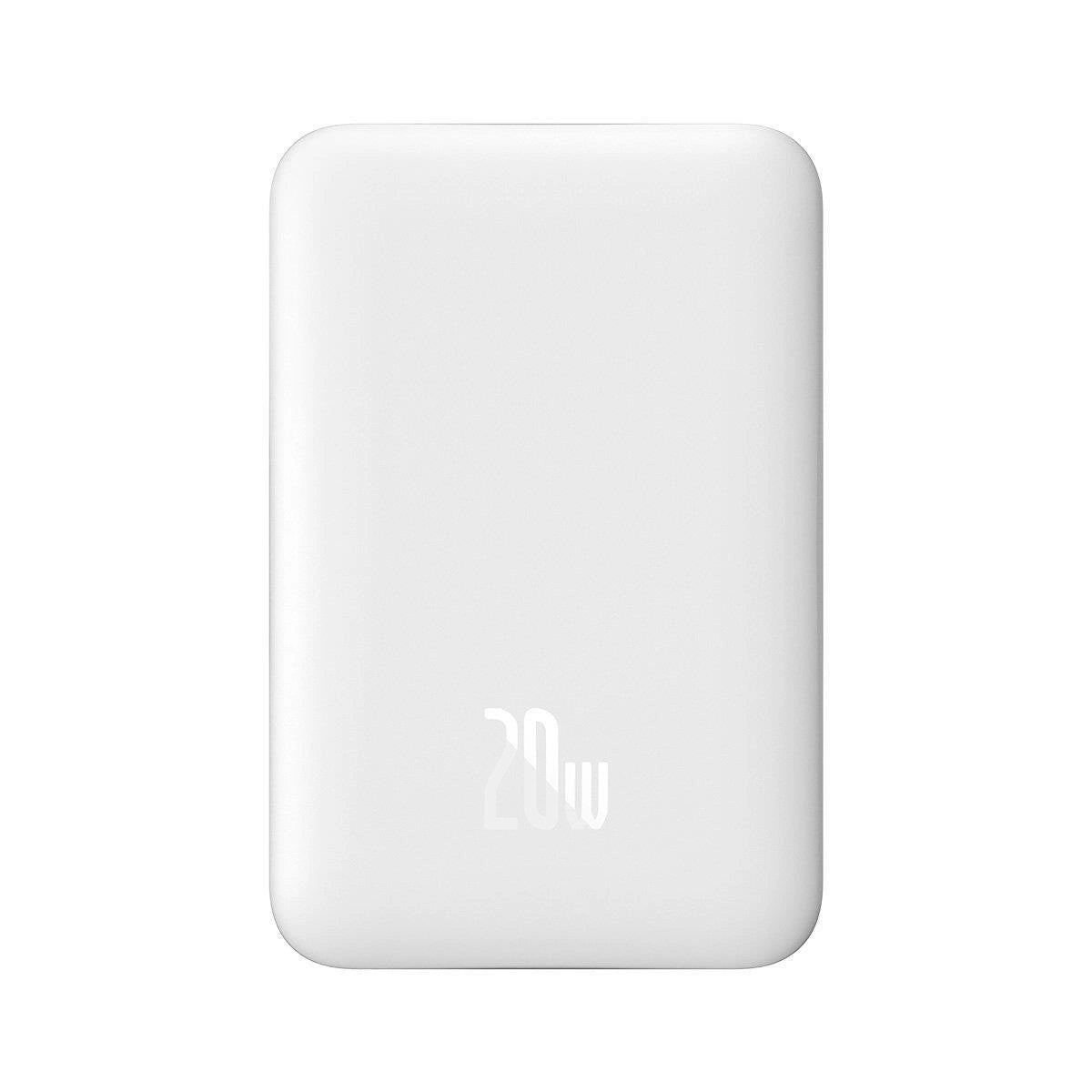 Powerbank Baseus Magnetic, 10000mAh, USB-C 20W, MagSafe (white)_3