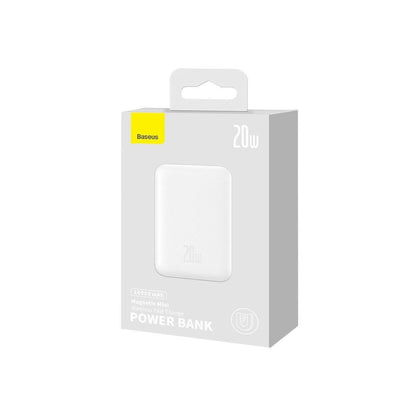 Powerbank Baseus Magnetic, 10000mAh, USB-C 20W, MagSafe (white)_9