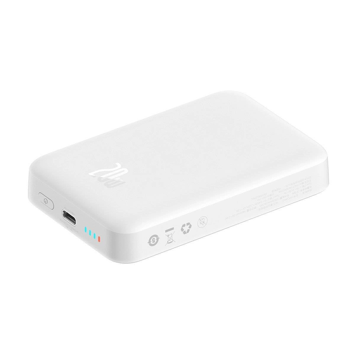Powerbank Baseus Magnetic, 10000mAh, USB-C 20W, MagSafe (white)_11
