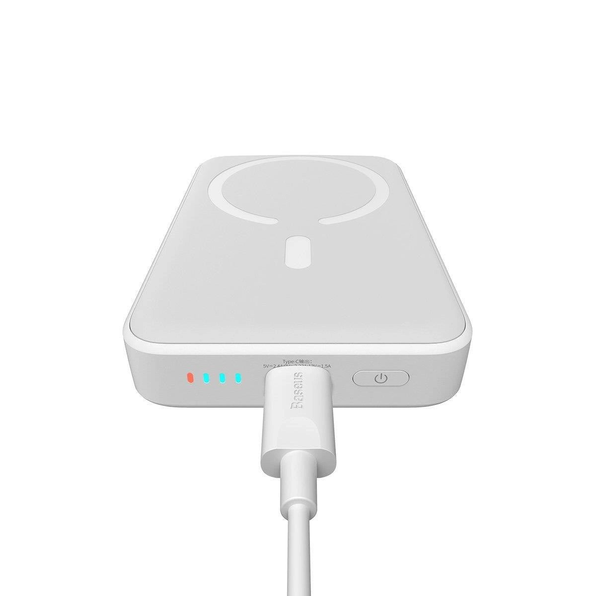 Powerbank Baseus Magnetic, 10000mAh, USB-C 20W, MagSafe (white)_15