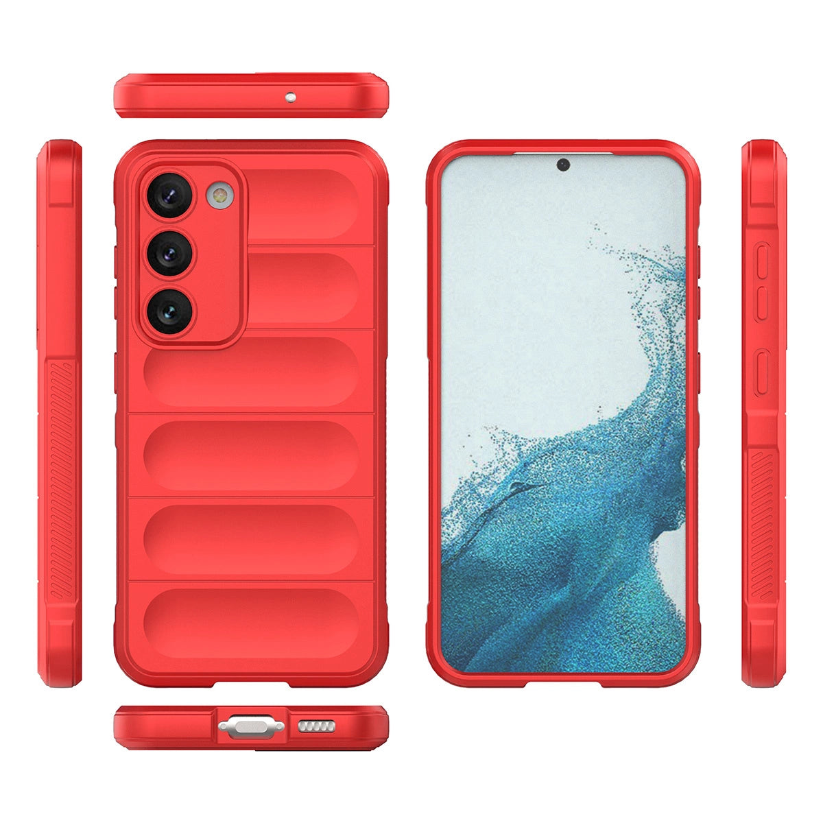 Magic Shield Case for Samsung Galaxy S23+ flexible armored cover red_20