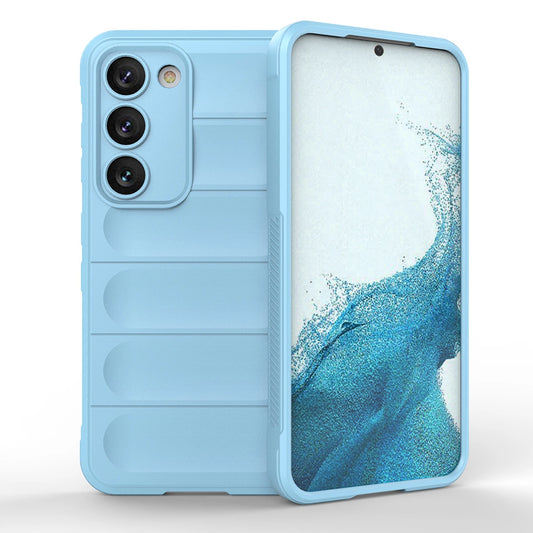 Magic Shield Case for Samsung Galaxy S23+ flexible armored cover light blue_0