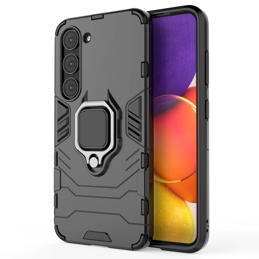 Ring Armor case for Samsung Galaxy S23 armored cover magnetic holder ring black_0