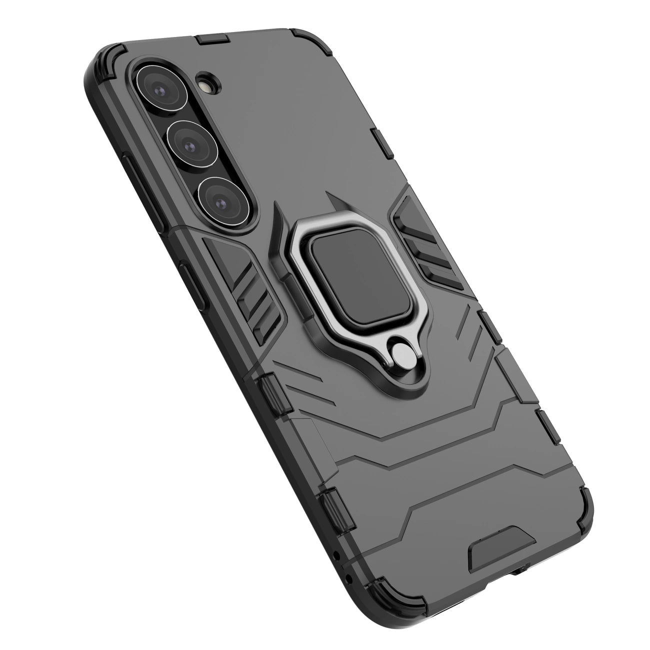 Ring Armor case for Samsung Galaxy S23 armored cover magnetic holder ring black_2