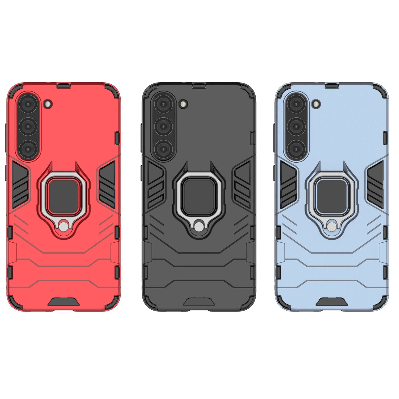 Ring Armor case for Samsung Galaxy S23+ armored cover magnetic holder ring black_12