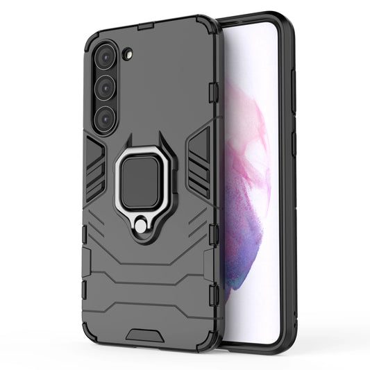 Ring Armor case for Samsung Galaxy S23+ armored cover magnetic holder ring black_0
