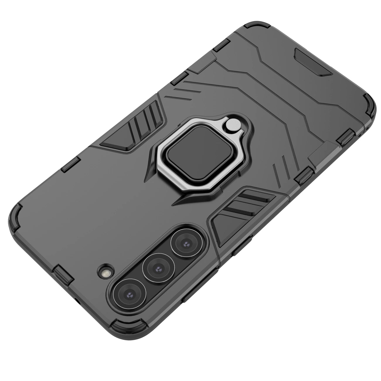 Ring Armor case for Samsung Galaxy S23+ armored cover magnetic holder ring black_4