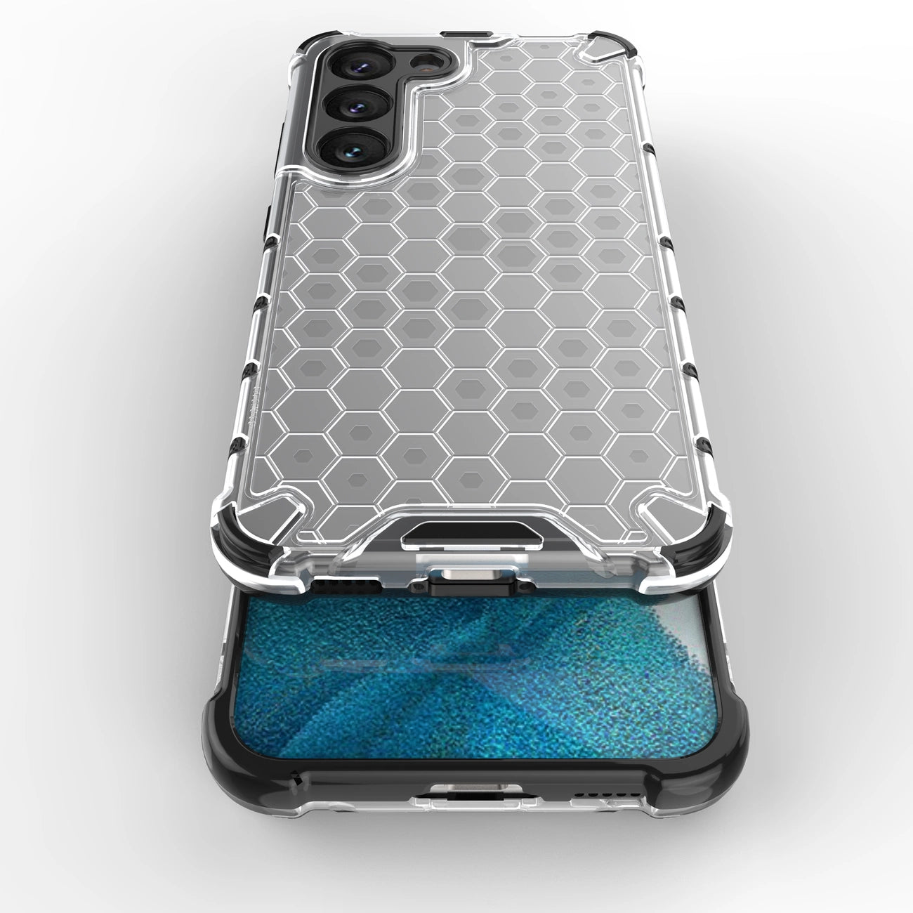 Honeycomb case for Samsung Galaxy S23 armored hybrid cover black_8