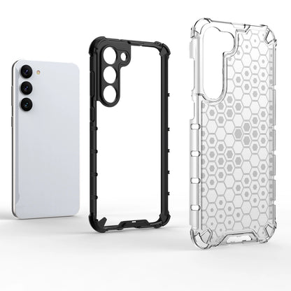 Honeycomb case for Samsung Galaxy S23+ armored hybrid cover black_1