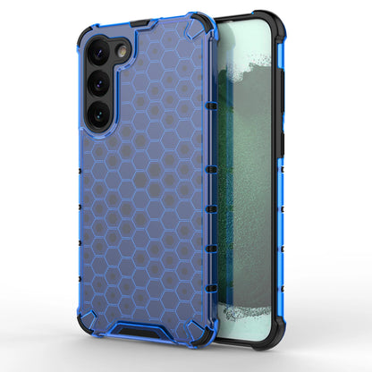 Honeycomb case for Samsung Galaxy S23+ armored hybrid cover blue_0