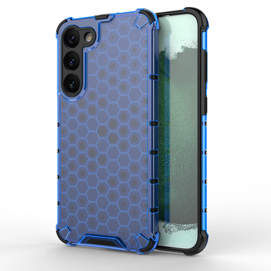 Honeycomb case for Samsung Galaxy S23+ armored hybrid cover blue_0