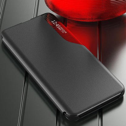 Eco Leather View Case case for Samsung Galaxy S23+ with a flip stand black_9