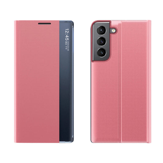 New Sleep Case for Samsung Galaxy S23+ cover with flip stand pink_0