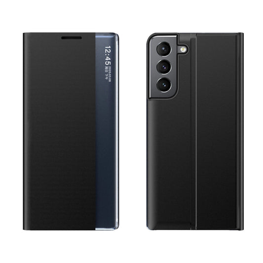 New Sleep Case for Samsung Galaxy A14 cover with flip stand black_0