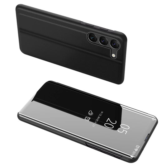 Clear View Case cover for Samsung Galaxy S23+ flip cover black_0