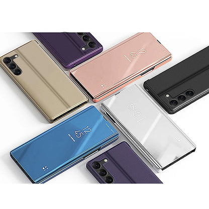 Clear View Case cover for Samsung Galaxy S23 blue flip cover_3