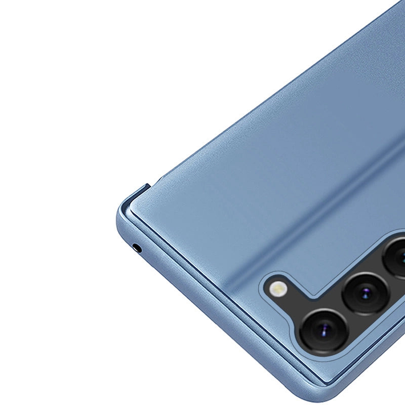 Clear View Case cover for Samsung Galaxy S23 blue flip cover_6